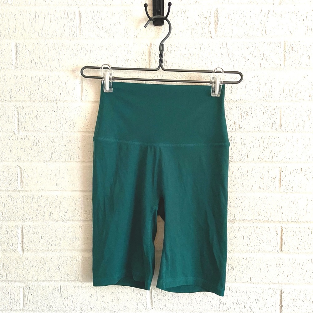 ThirdLove teal bike shorts. Size M